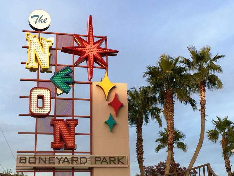 Neon museum boneyard sign