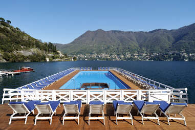 Villa d’Este hotel complex on the coast