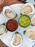 Oysters with Green Apple and Yuzu Mignonette