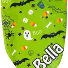 This bandana that just screams Halloween: Frisco Halloween Boo! Personalized Dog & Cat Bandana