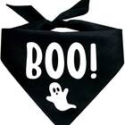 If a bandana is more his speed: Tees & Tails Boo! with Ghost Halloween Dog Bandana