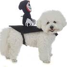 If he’d rather give a ghost a ride: Coomour Dog Halloween Costume Pet Ghost Saddle Costume