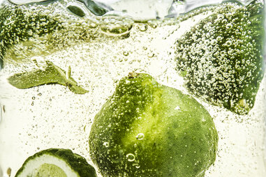 Makrut lime hard seltzer