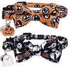 These collars that are the perfect balance between sweet and scary: Casidoxi Halloween Cat Collars