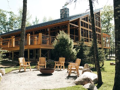 chairs around firepit