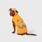 This lightweight and reflective pumpkin dog hoodie: Jack-O'-Lantern Dog Pumpkin Costume From Hyde & EEK! Boutique