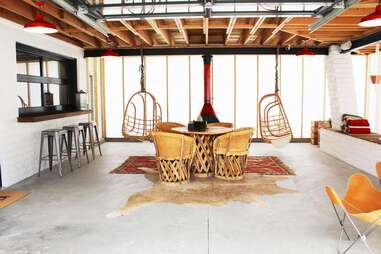 chairs around table