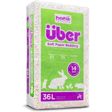 Best runner up: PETSPICK Uber Soft Paper Pet Bedding for Small Animals