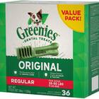 GREENIES Regular Dental Dog Treats, 36 count