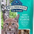 BLUE BUFFALO Wilderness Trout Formula Crunchy Grain-Free Cat Treats, 2-oz bag