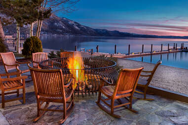 chairs around firepit