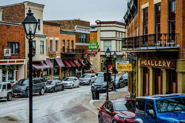 a small town main street 