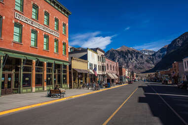 The main street in Telluride