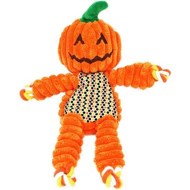 For dogs who love tug-of-war: KONG Halloween Floppy Knots Pumpkin Dog Toy