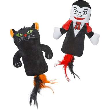 A kicker’s best friend: Frisco Vampire & Black Cat Plush Kicker Cat Toy