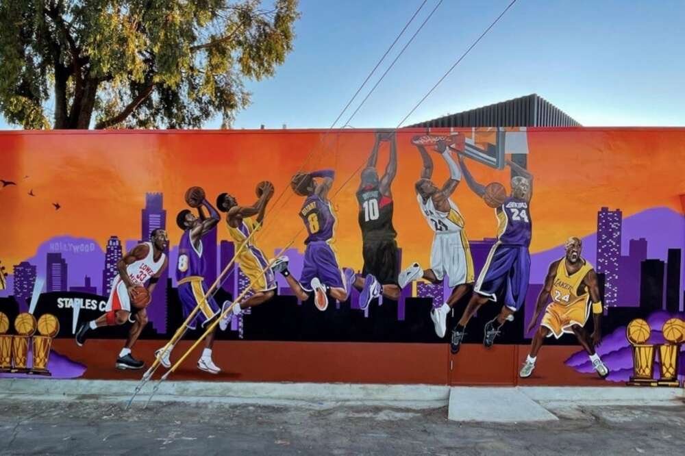 Kobe & Gianna Bryant Murals Locations in Los Angeles and Worldwide