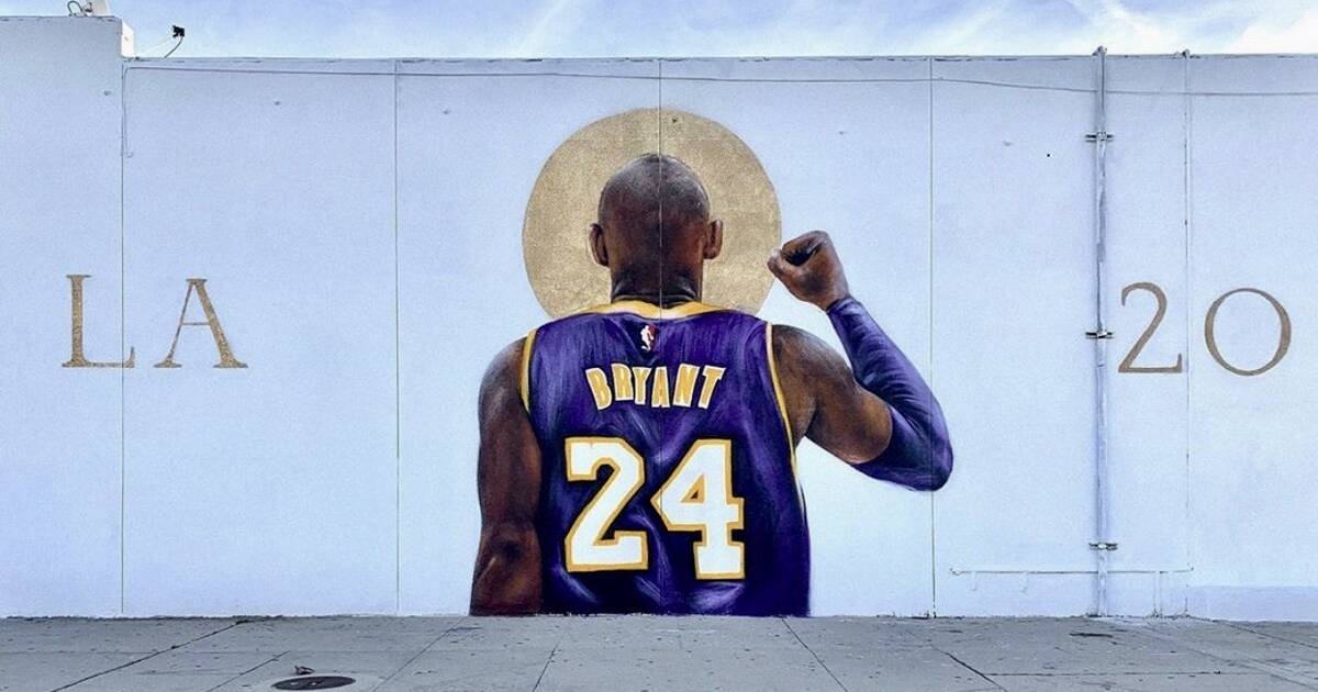 Kobe store bryant mural