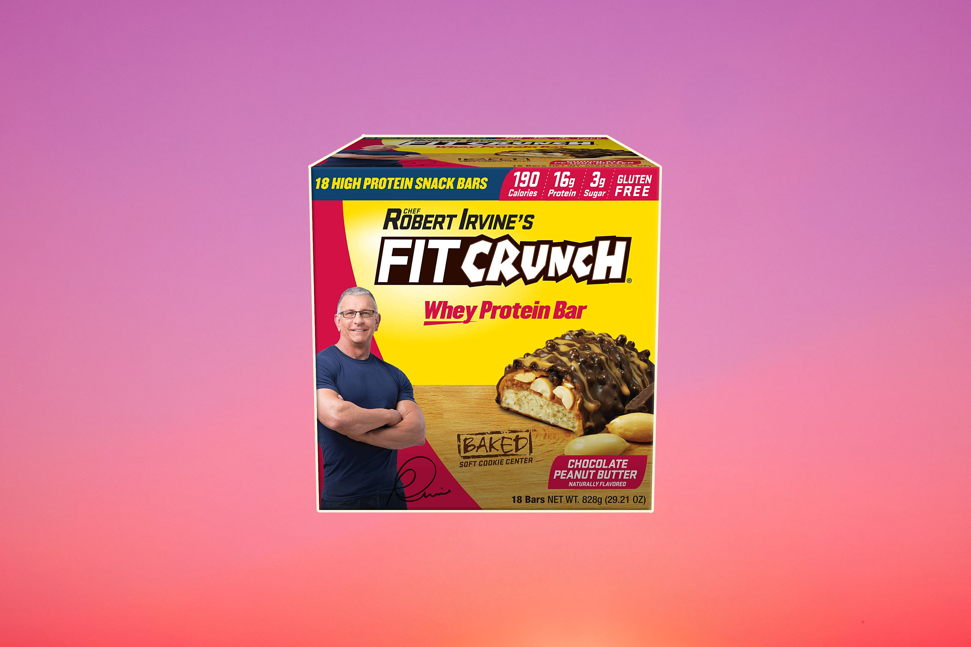 Chef Robert Irvine’s FitCrunch Whey Protein Bars (18-pack)