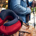 Frequent flyer carry-on neck pillow