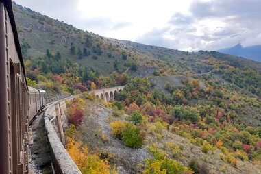 view out of train window