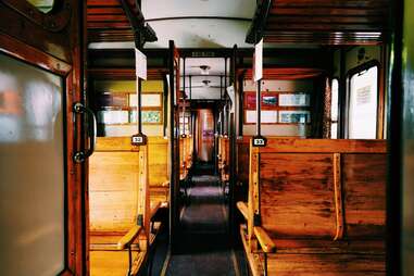 interior of train car