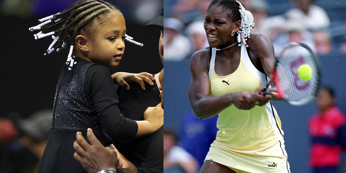 Serena Williams' Daughter Olympia Wears Her Mom's Iconic Beads and