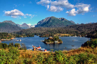 Halibut Cove island