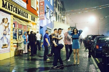 people outside matchmaker building