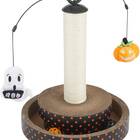 For scratching and playing: Frisco Halloween Pumpkin and Ghost Interactive Scratcher Toy