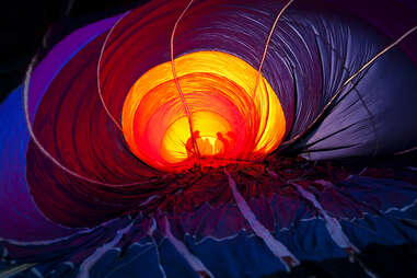 inside the hot air balloon