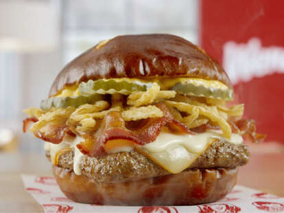 Wendy's Pretzel Bacon Pub Cheeseburger Is Back On The Menu - Thrillist