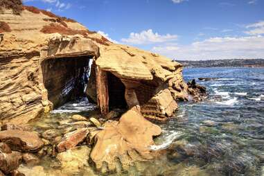 Coastal caves at La Jolla Cove