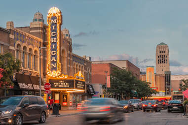 downtown street Ann Arbor