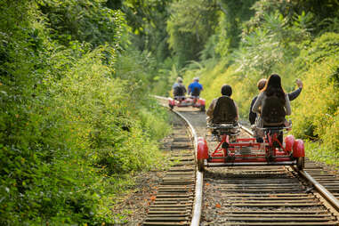 Explore Old Train Tracks With Rail Explorers Rail Bikes Thrillist