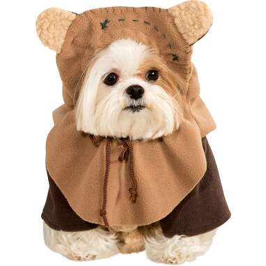 For your cute and cuddly warrior: Rubie’s Ewok Dog Costume