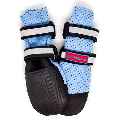 Crocs-like shoes that are a bit more flexible: Bark Brite Lightweight Neoprene Paw Protector Dog Boots
