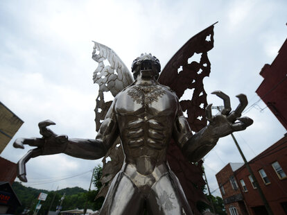 mothman statue