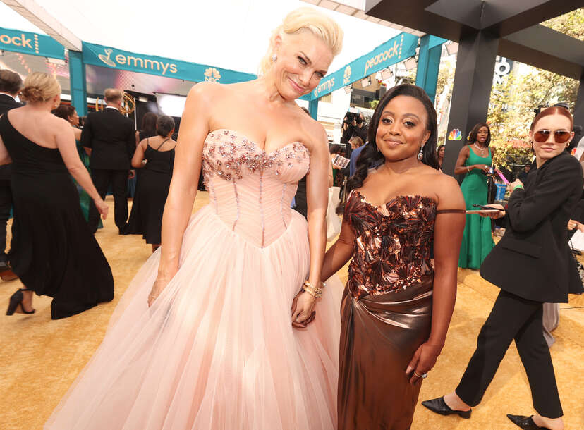 Goddess gowns, Old Hollywood glam and red rule Emmy carpet