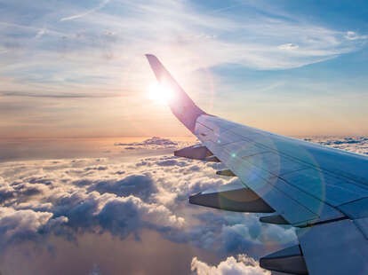 view from airplane window