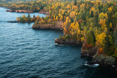 rocky shoreline of Lake Superior