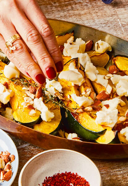 dinner in one roasted acorn squash