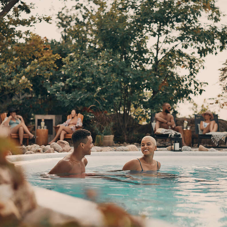 people in pool
