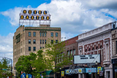 seven story Hotel Baxter building