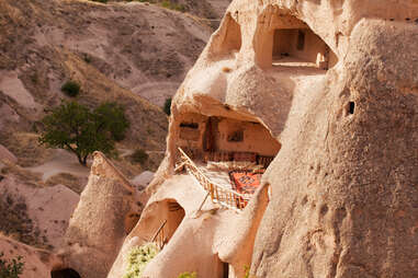 Living room in a turkish cave