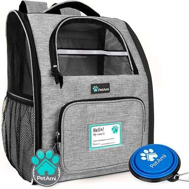 To take your cat with you everywhere: PetAmi Deluxe Cat Carrier Backpack