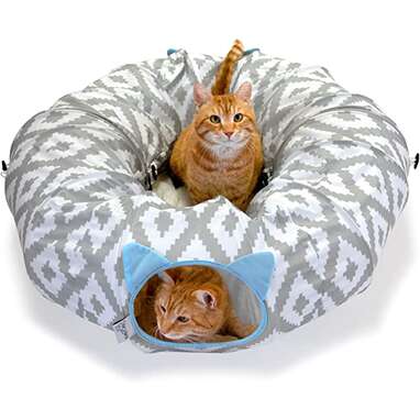 A two-in-one must-have: Kitty City Tunnel Bed