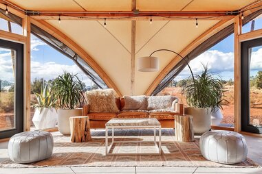 stylish outdoor livingroom