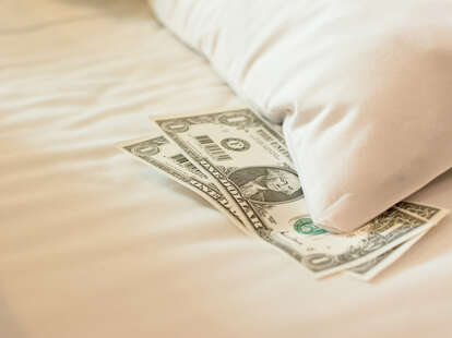 cash left under pillow