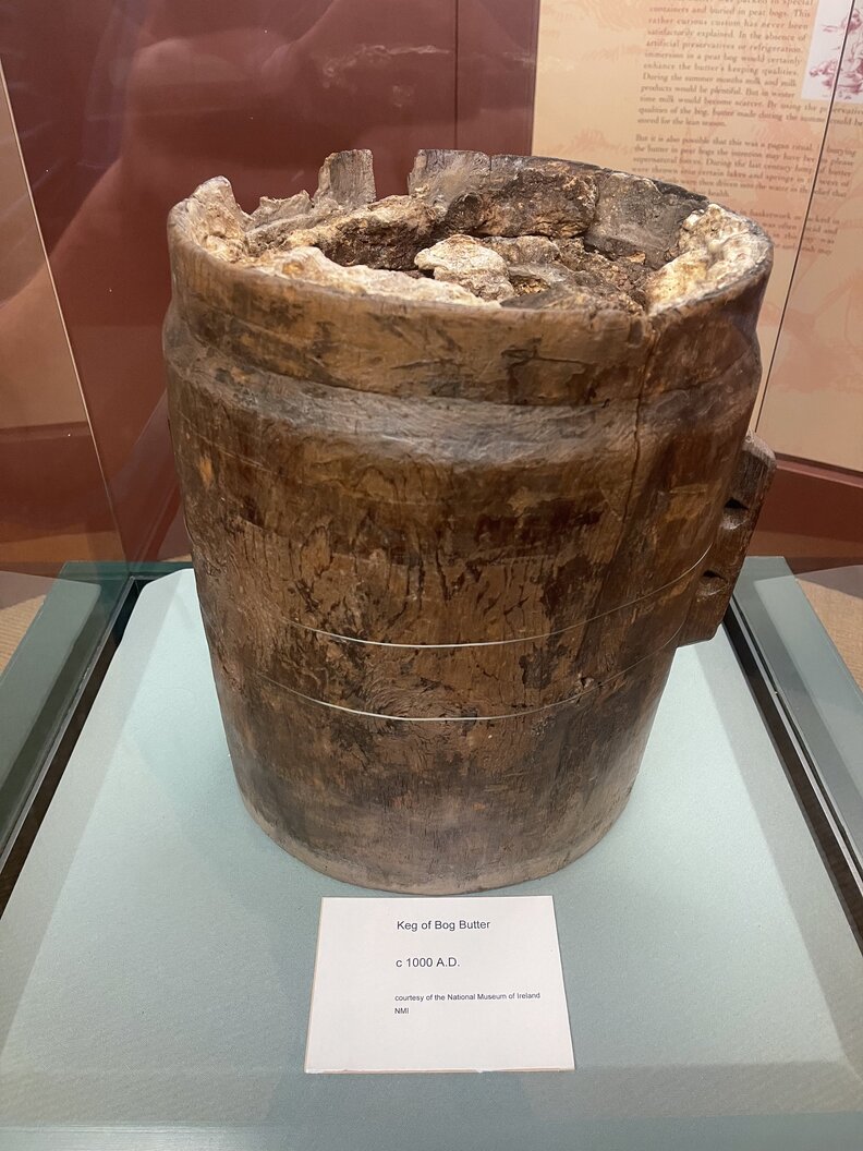 ancient butter churn