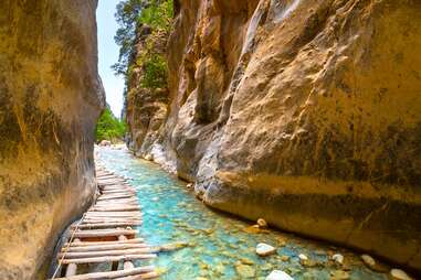 Samaria Gorge hiking trail